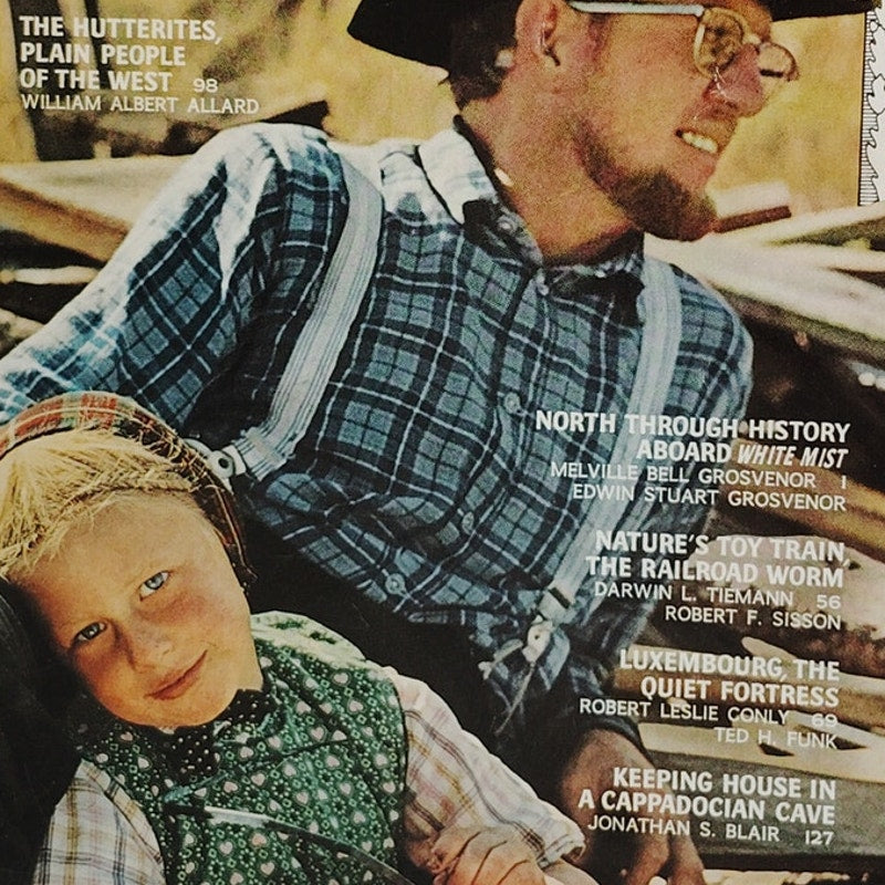 National Geographic Magazine – July 1970, Hutterites, White Mist, Luxembourg