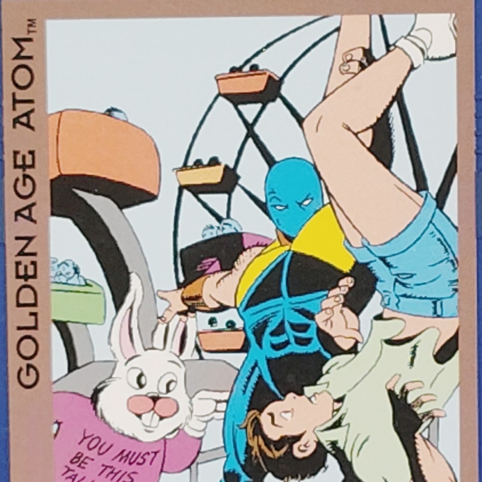 Skybox 1993 DC Flashback Card 55, Justice Society, Golden Age Atom, DC Comics