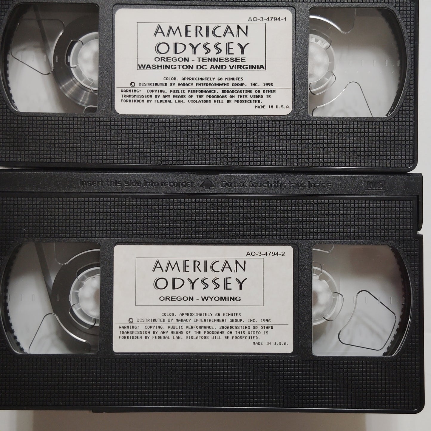 American Odyssey VHS (10) Boxed Set Coast‑to‑Coast Adventure Exploration