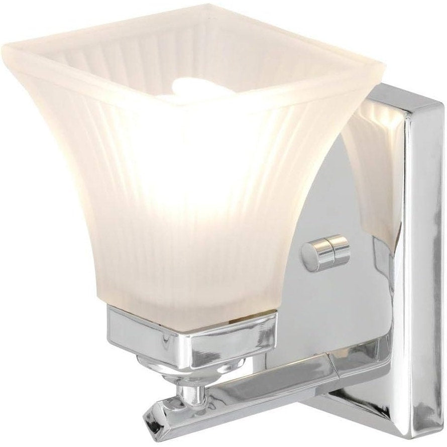 Progress Lighting 5 in. Oasis Collection 1-Light Polished Chrome Vanity Light