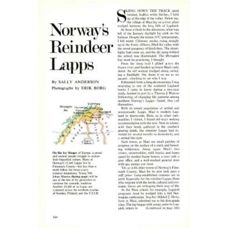 National Geographic September 1977 -Salt, California's North Coast, Leonardo da Vinci, Norway's Reindeer, Fossils, Africa, Rothschild Giraffe...