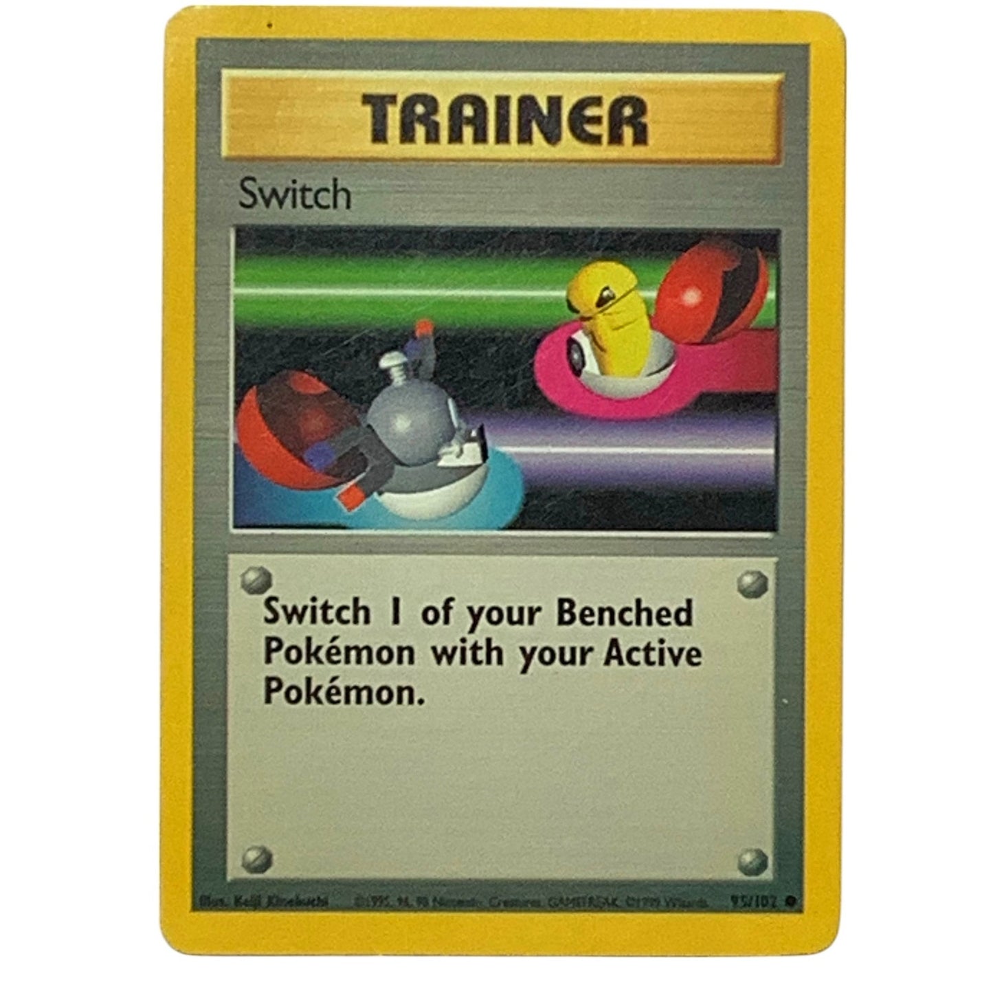 Switch 95/102 Common Base Set Unlimited Pokemon 1999 WOTC, NM Condition
