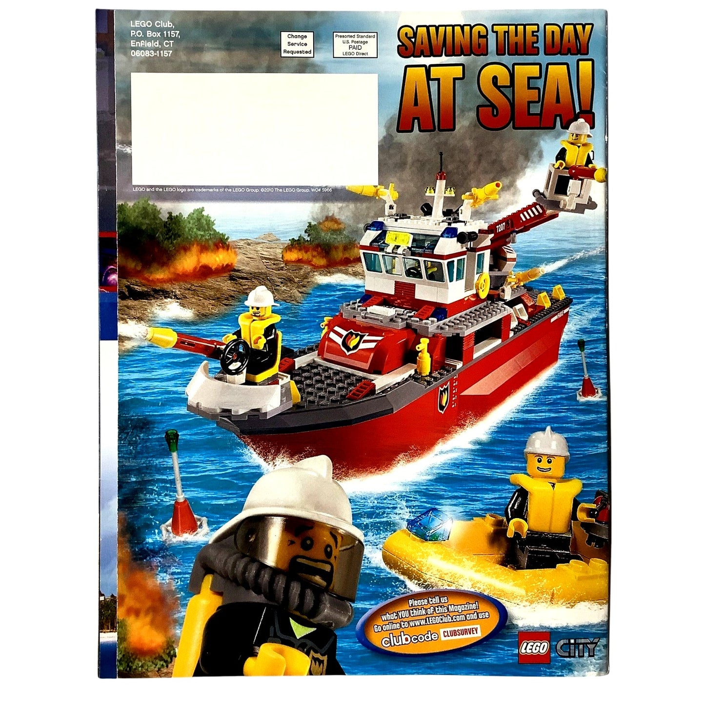 Lego Club Magazine, Atlantis 3D, LEGO City, Bionicle, Jan/Feb 2010, NM 9.4