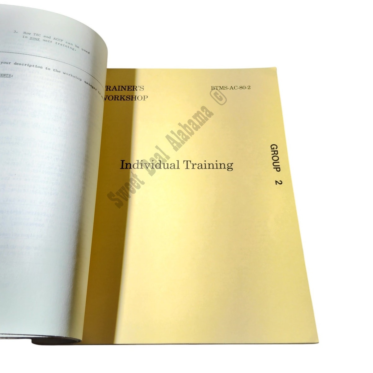 1982 Trainer's Workshop- Battalion Training Management System BTMS-AC-80-2