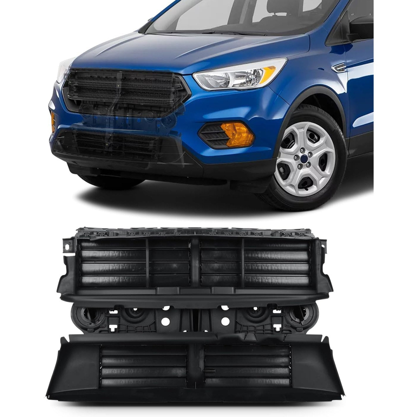 Radiator Shutter Assembly GV4Z8475A Fits 2017–2020 Ford Escape ECCPP Replacement