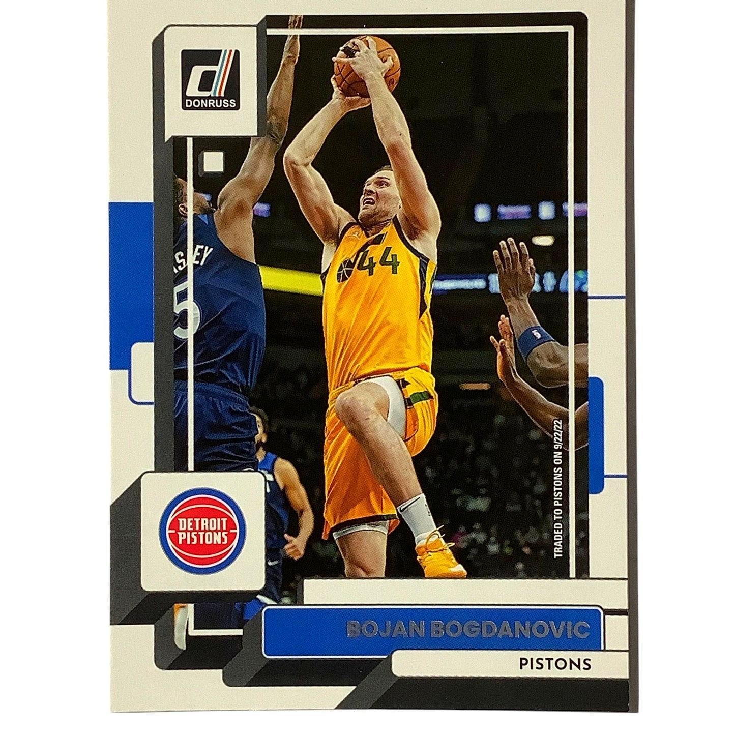 Bojan Bogdanovic, Detroit Pistons, Card #136, 2022-23 NBA Panini-Donruss