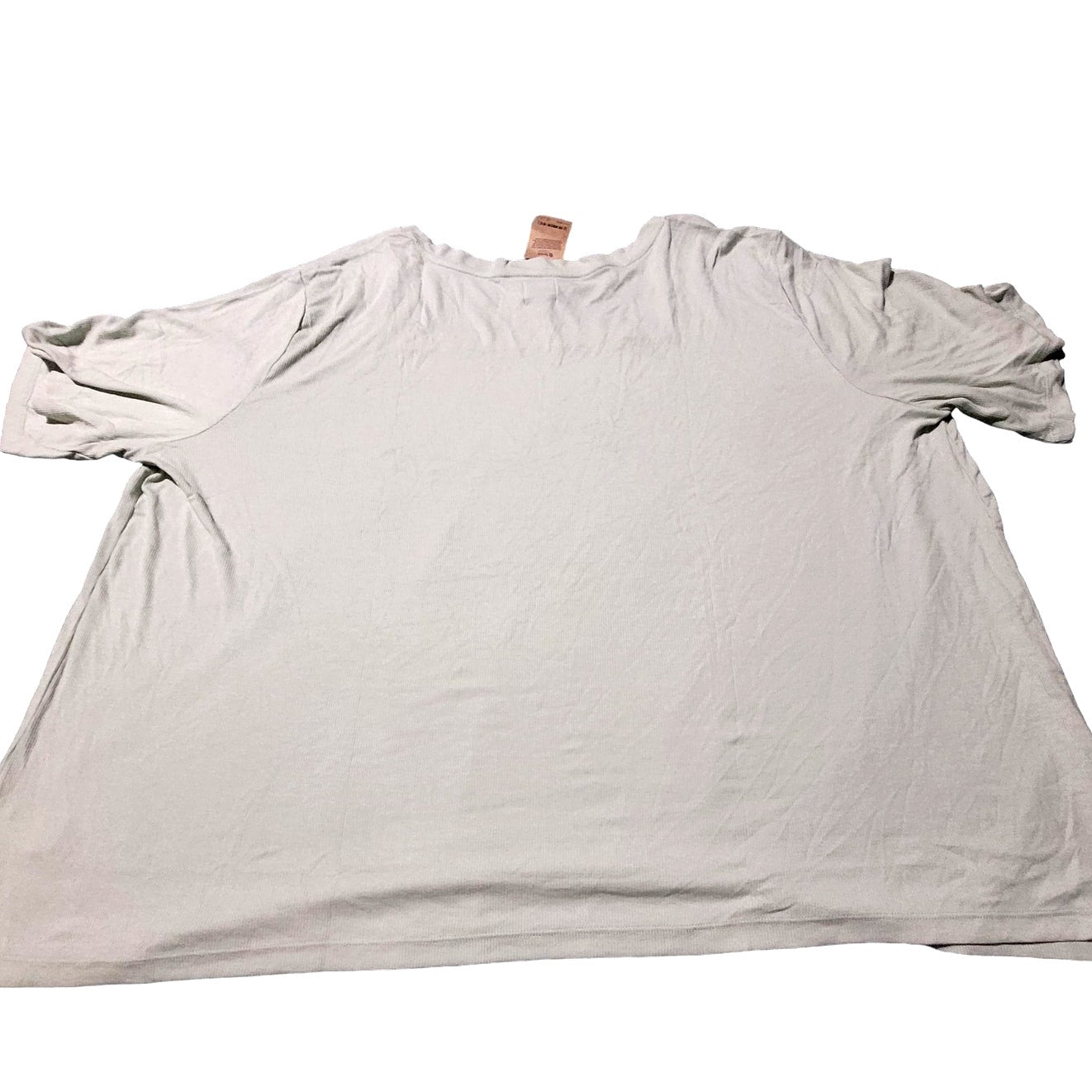 Aware Modal Ribbed Elbow Sleeve Square Neck T-Shirt, Ivory, 6XL 6-XL, XXXXXXL