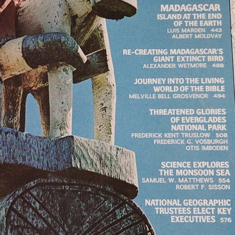 National Geographic Magazine October 1967 | Madagascar, Everglades & Monsoon Sea