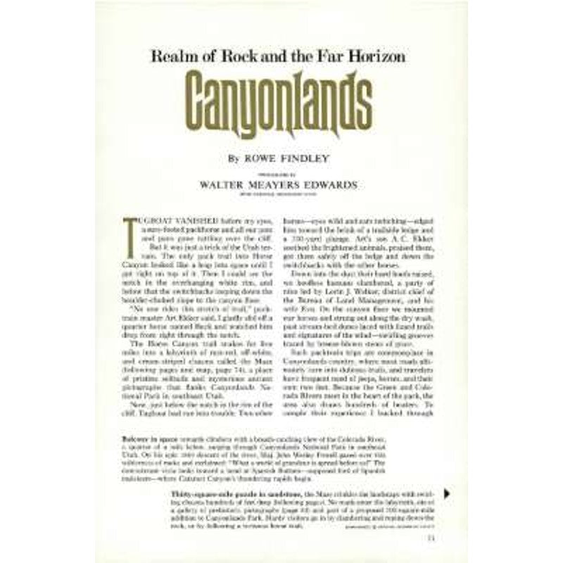 National Geographic Magazine July 1971, APOLLO 14, Norway, Canyonlands, Bermuda