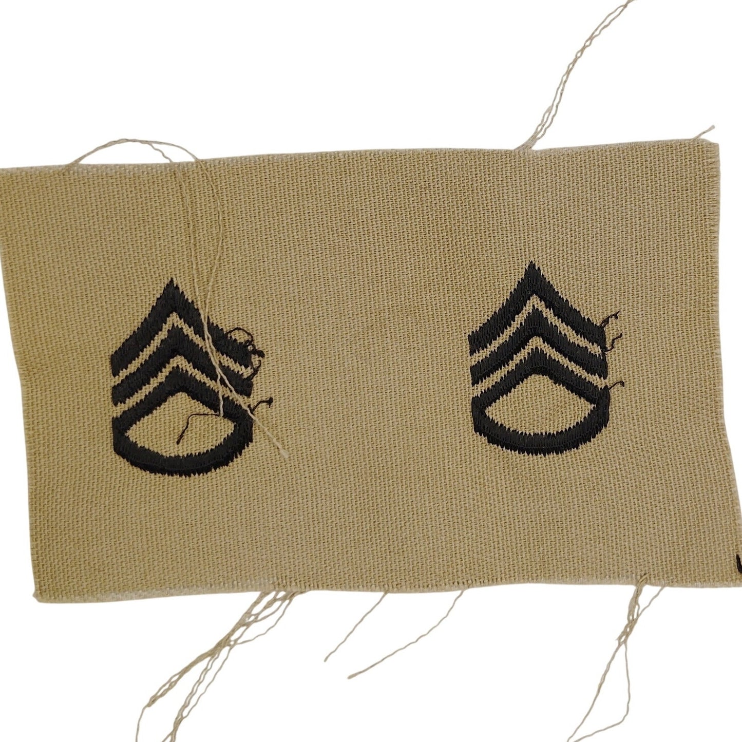 US Army Staff Sergeant SSG Rank Insignia Patch Sew On Desert DCU Camo E-6 Pair