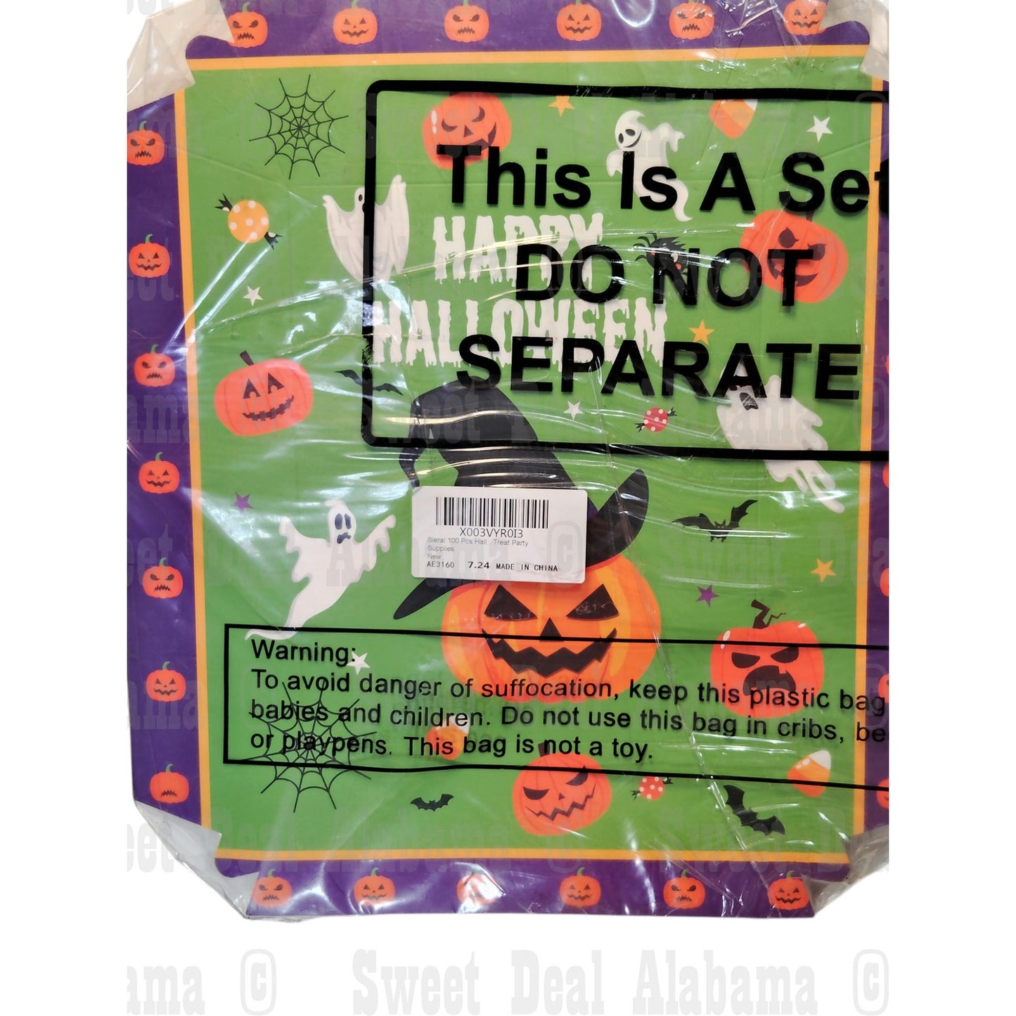 Sieral 100 Ct Halloween Trays, Supplies for Halloween, Approx. 9.5" x 8.5"