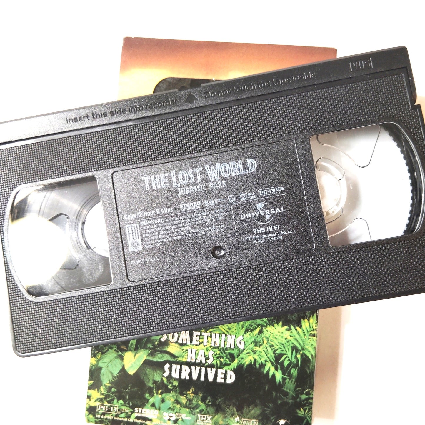 The Lost World Jurassic Park VHS 1997 Steven Spielberg Adventure, Hologram Cover