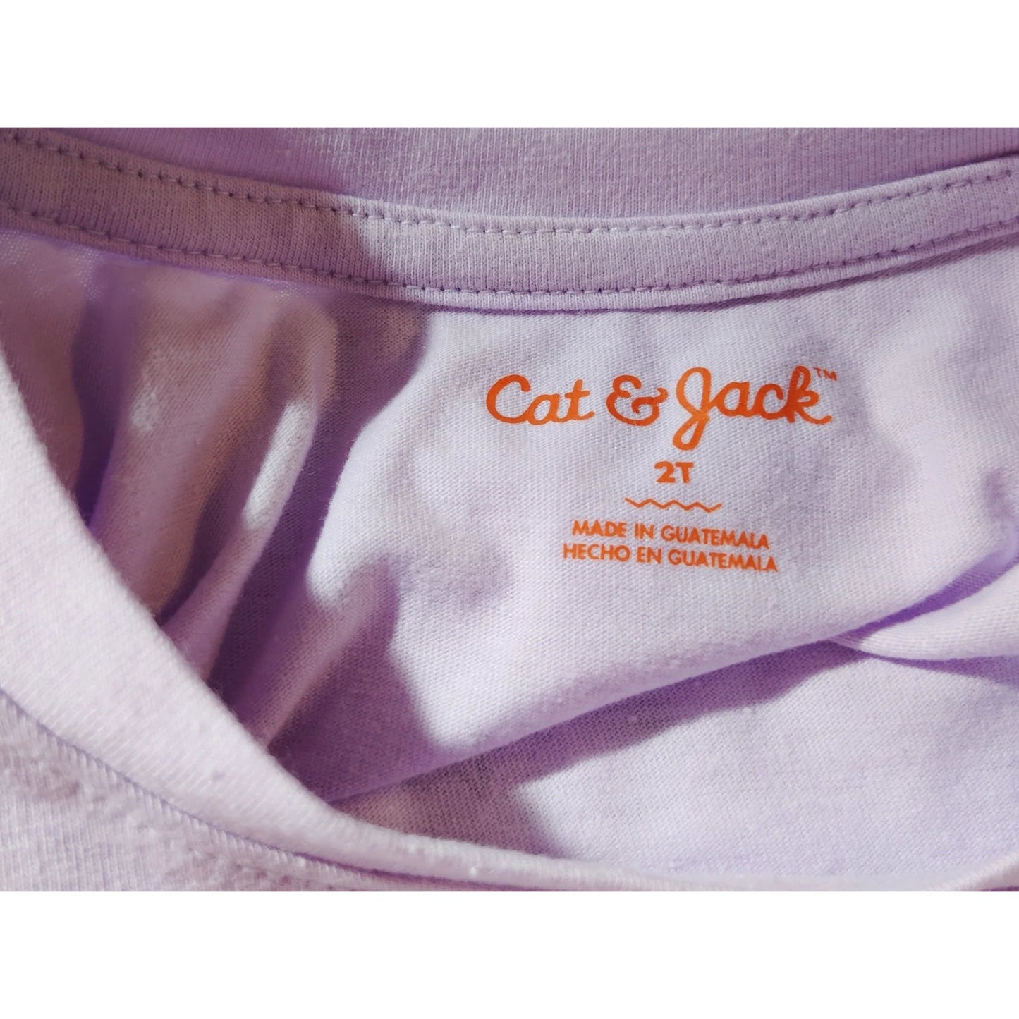Cat & Jack Toddler 2T Girls' Glitter Ballerina Long Sleeve Graphic T-Shirt | Light Lavender/Purple