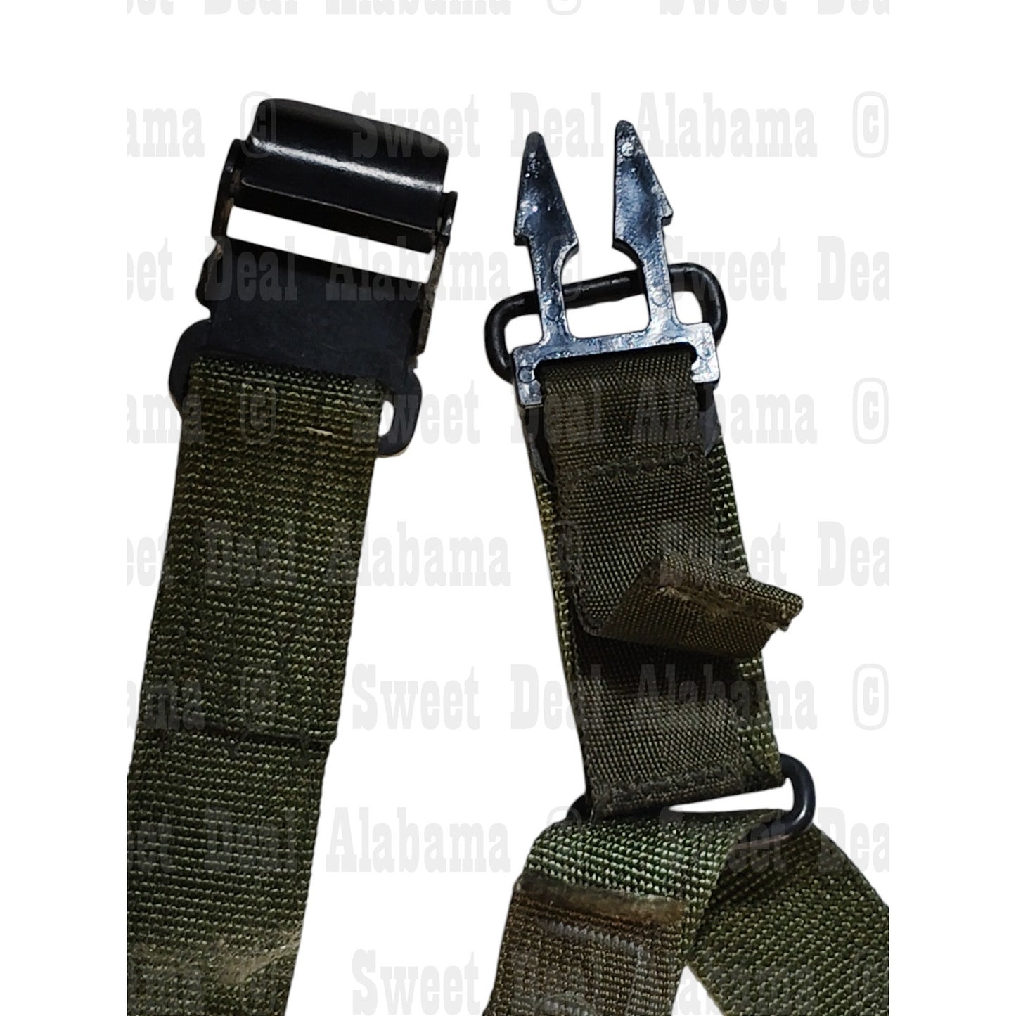 24" OD Webbing Strap – 1" Wide, Multi-Fastener, Military Style Utility Tie-Down