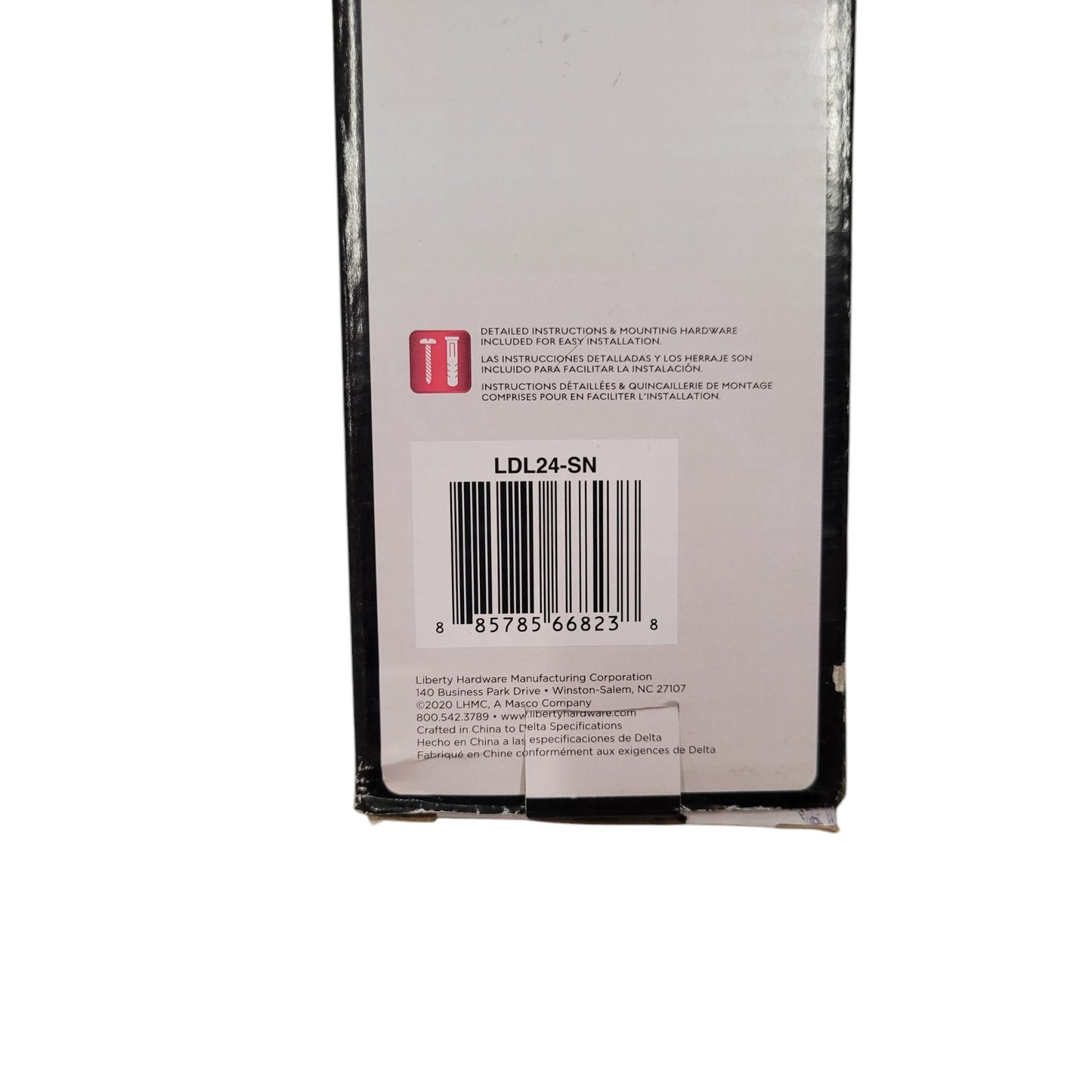 Delta Lindall LDL24-SN 24 in. Wall Mounted Towel Bar