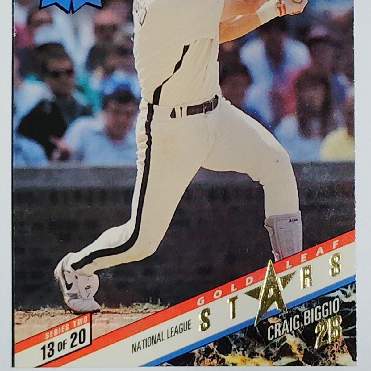 1993 Leaf Gold Leaf Stars R. Alomar / C. Biggio Card #13 Toronto/Houston VG/EX