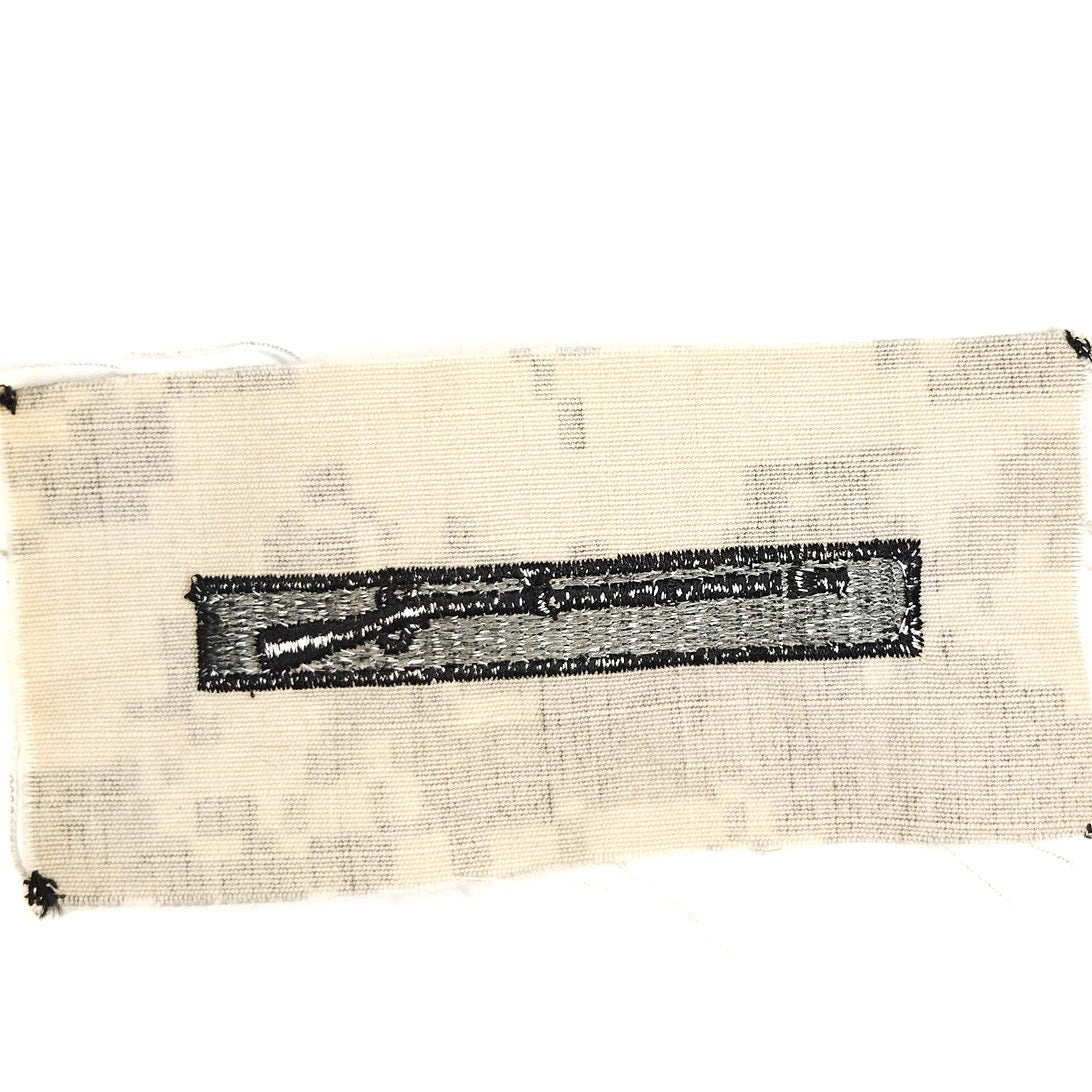 US Army Expert Infantryman Badge EIB Patch Black on ACU UCP – Sew‑On 4.3" × 2.1"