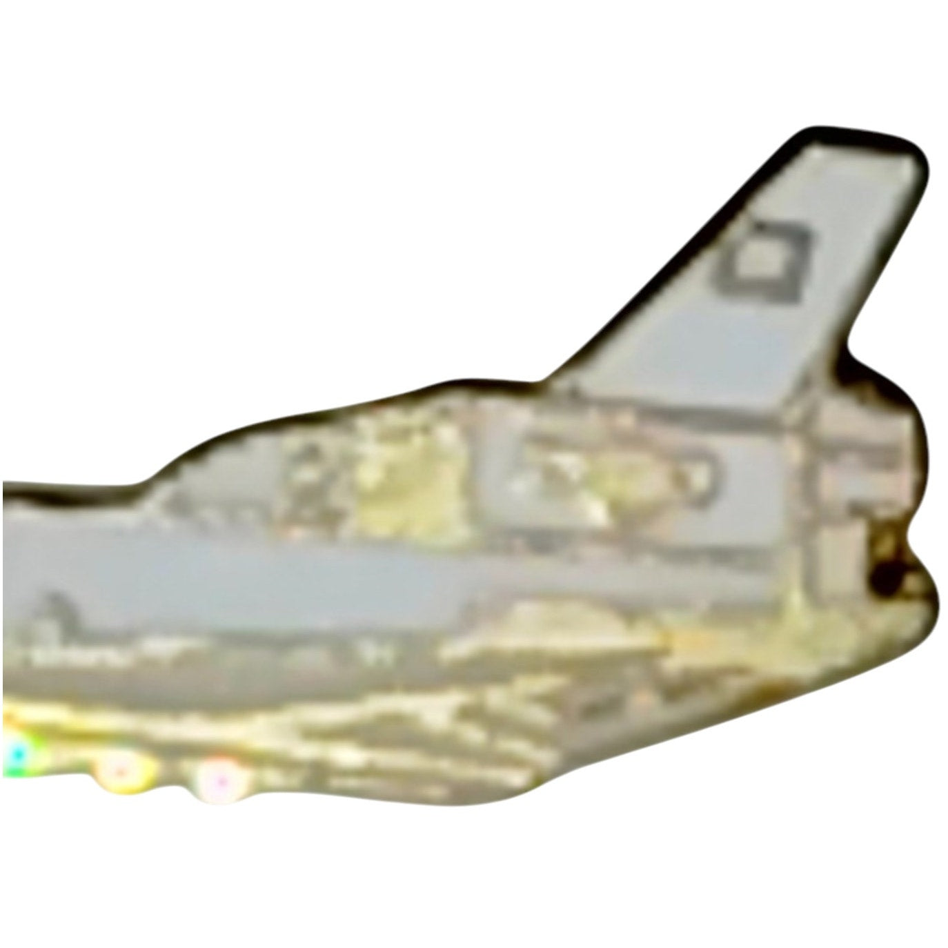 White & Gold USAF Spaceplane Hat, Lapel, Brooch Pin – U.S. Air Force Aerospace Pin