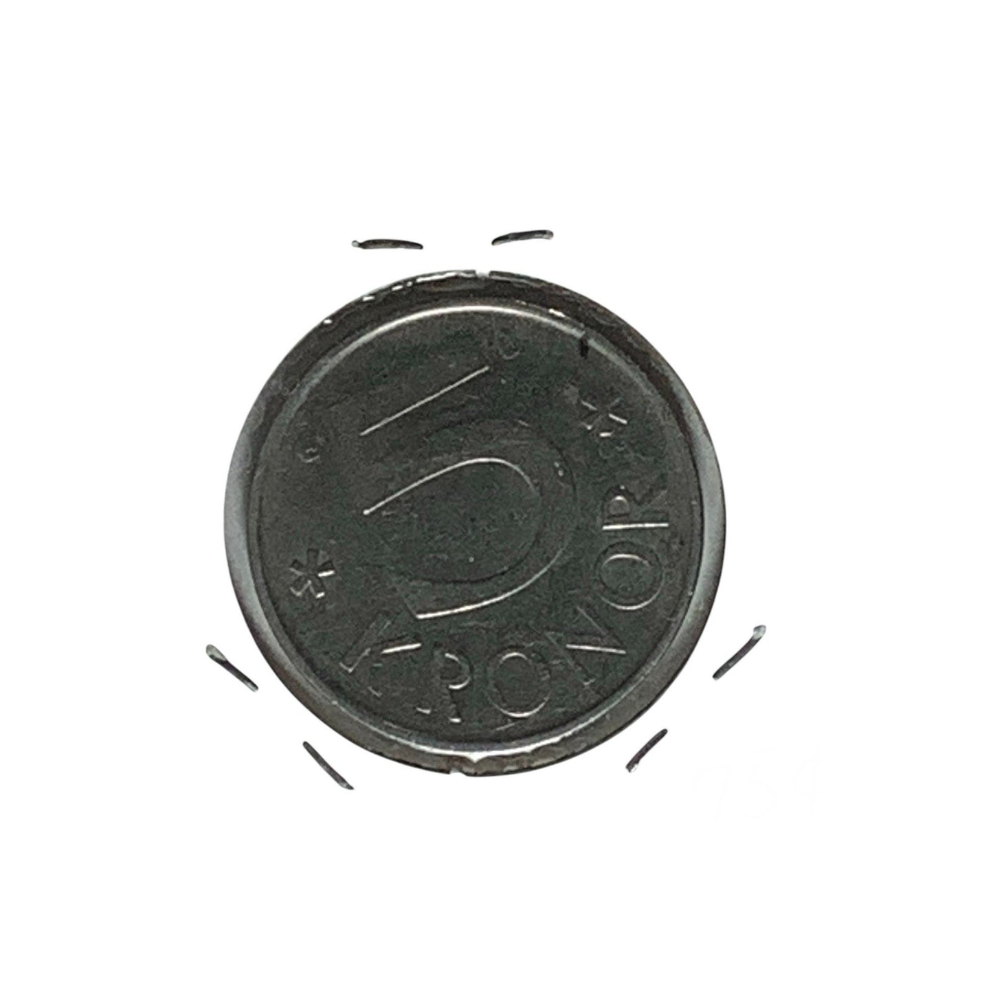 Sweden 5 kronor, 1978, Sveriges Riksbank, Monogram of King Carl XVI Gustaf