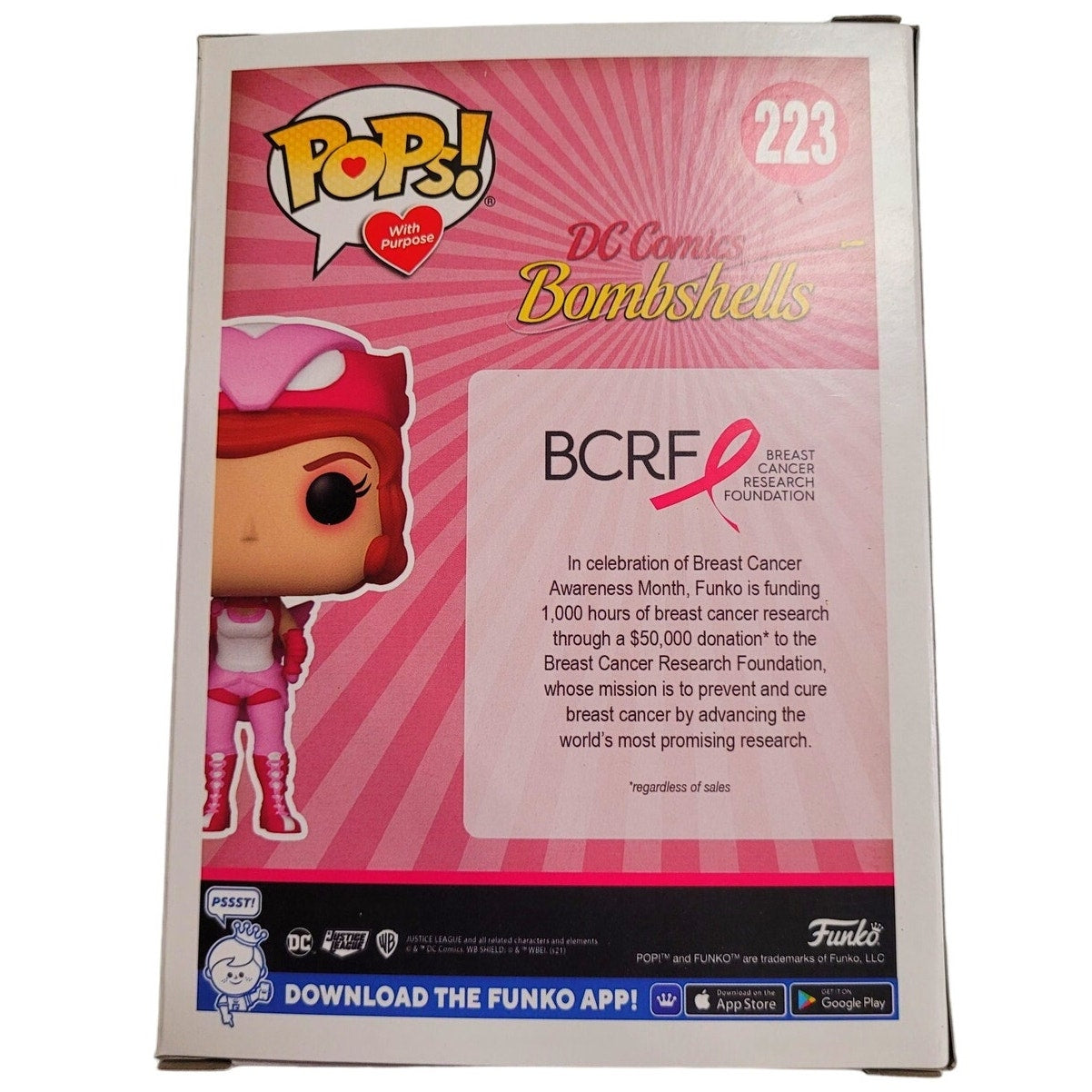 Funko POPs! W/ Purpose DC Comics: Bombshells No.223 Hawkgirl, MJL 210811