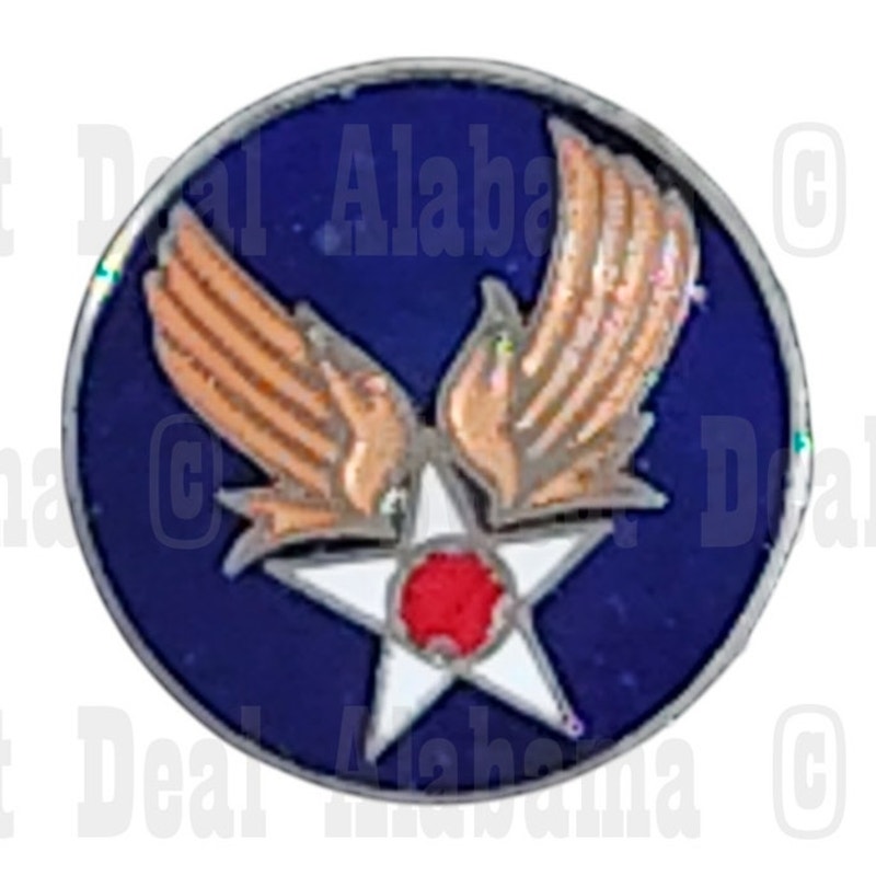 Army Air Corps Air Force Metal Hat, Vest or Lapel Collectors Pin 3/4"D