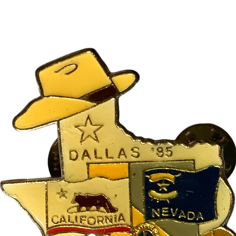 1985 Lions Club International, Dallas 85' California, Nevada Lapel Pin