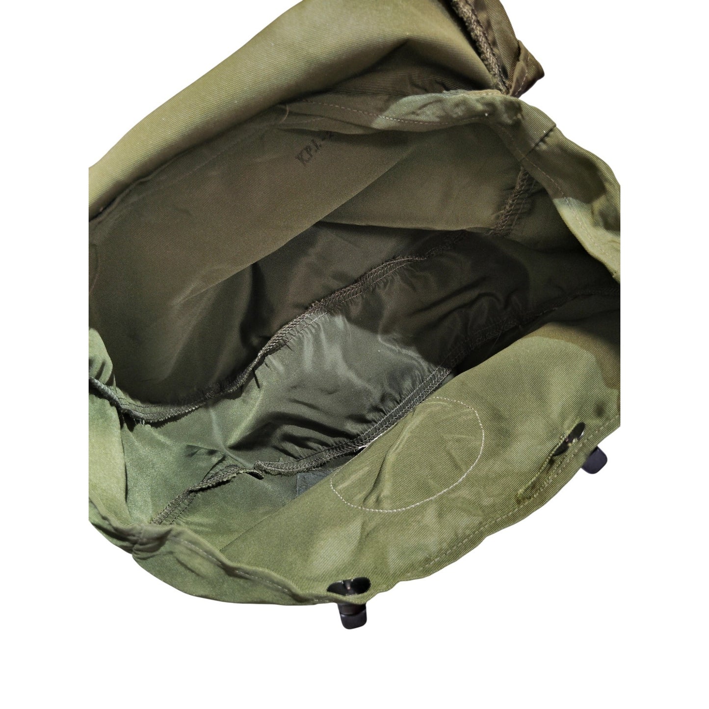 British WWII-Era Medic Bag, Green, Red Cross Emblem, Grommet Closure, EUC