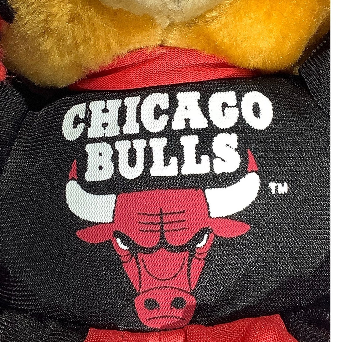 1994 Chicago Bulls Cheerleader Stuffed Plush Bear 11"H x 8"W x 3"D, LNWOT