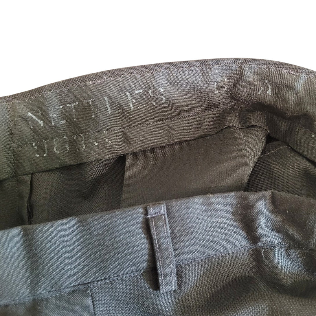 U.S. Navy Tropical Dress Trousers - Size 29R - Blue Shade 3346 - Poly/Wool