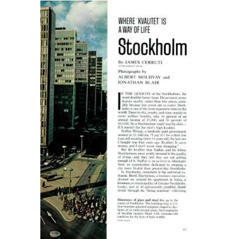 National Geographic Magazine January 1976, Moses, Stockholm, Haiti, California..