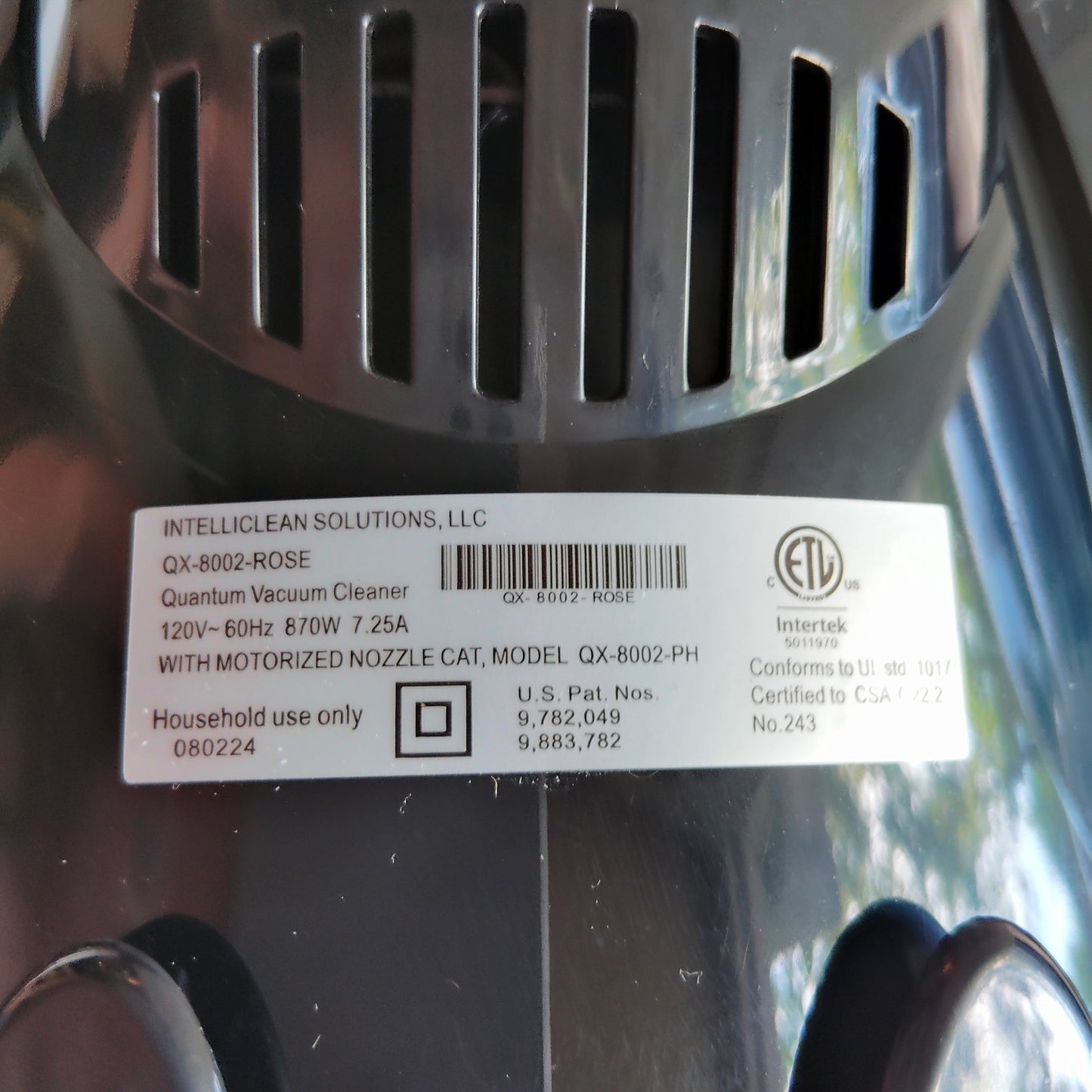 Quantum X QX‑8002 PH Wet/Dry Vacuum Body Motor, Basin, Handle w/HW, Micro Insert