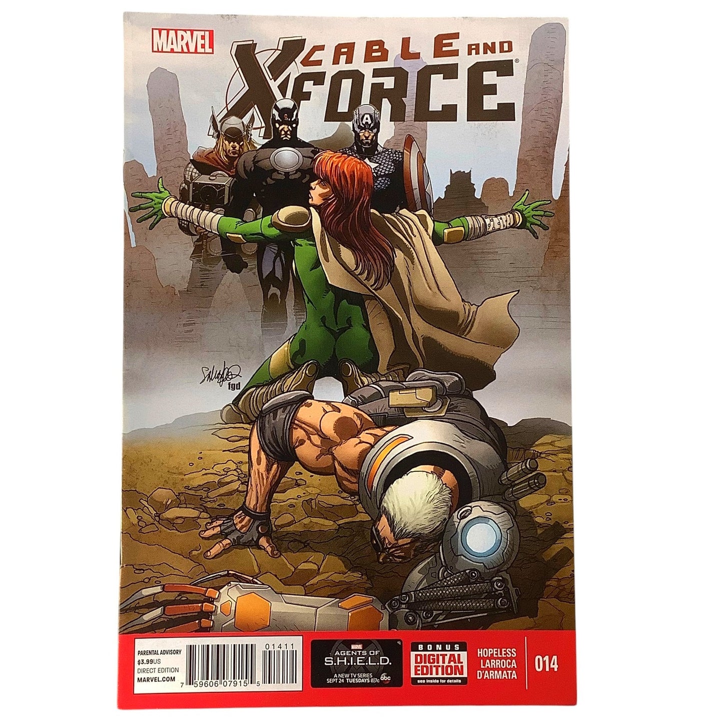 Marvel's Cable and X-Force #14, Finale vs The Uncanny Avengers, Nov 2013, NM 9.4