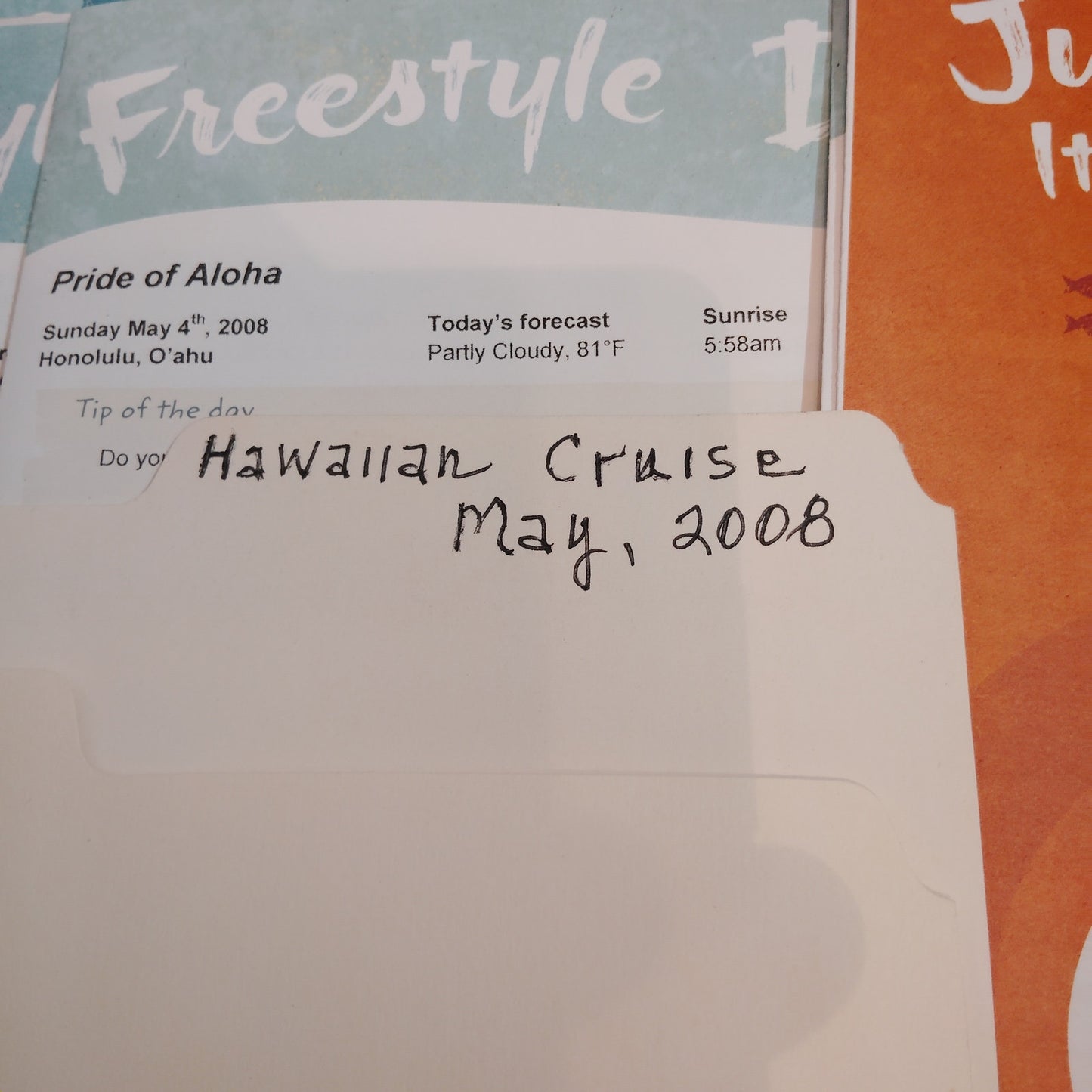Vintage 2008 Norwegian Cruise Line Hawaiian Cruise Ephemera Lot