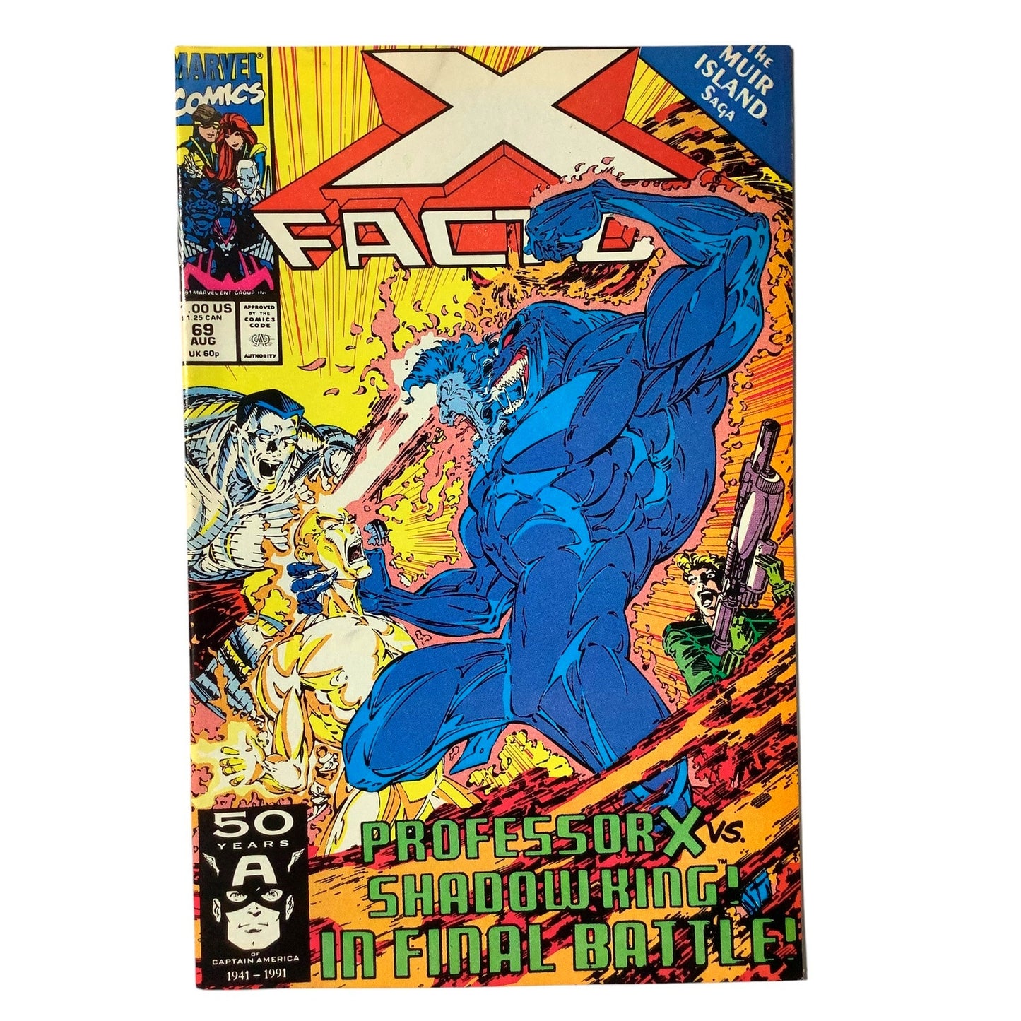 Marvel Comic's X-Factor #69, The Muir Island Saga, Aug 1991, NM 9.4