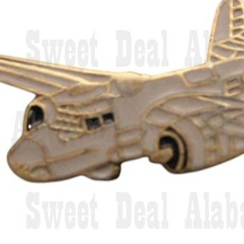B-25 Mitchell Bomber Airplane Hat, Lapel or Brooch Collectors Pin 1-1/4" x 3/8"