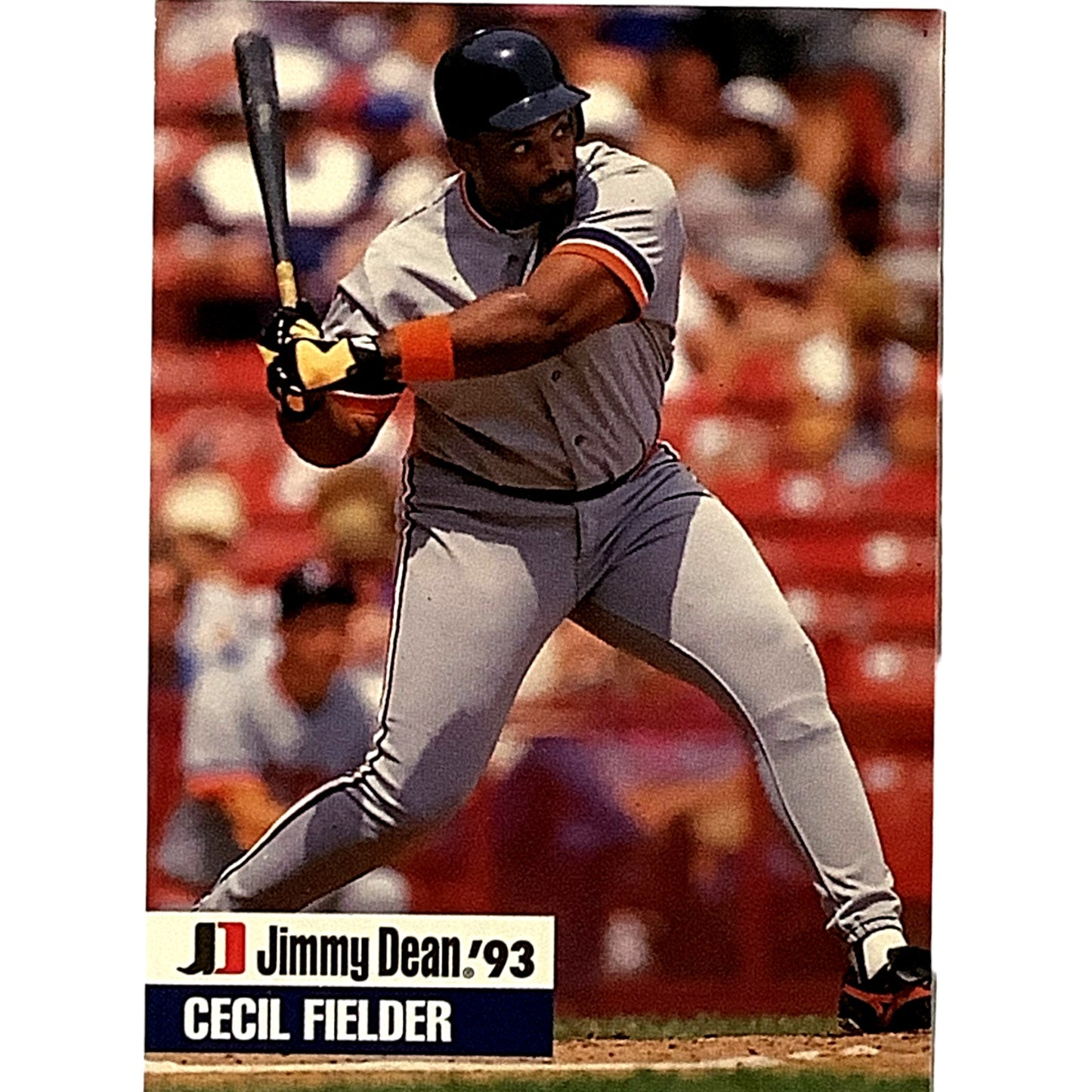 1993 Cecil Fielder, Detroit Tigers, MLB, Jimmy Dean '93 Ltd Ed., Card 12, EX/NM