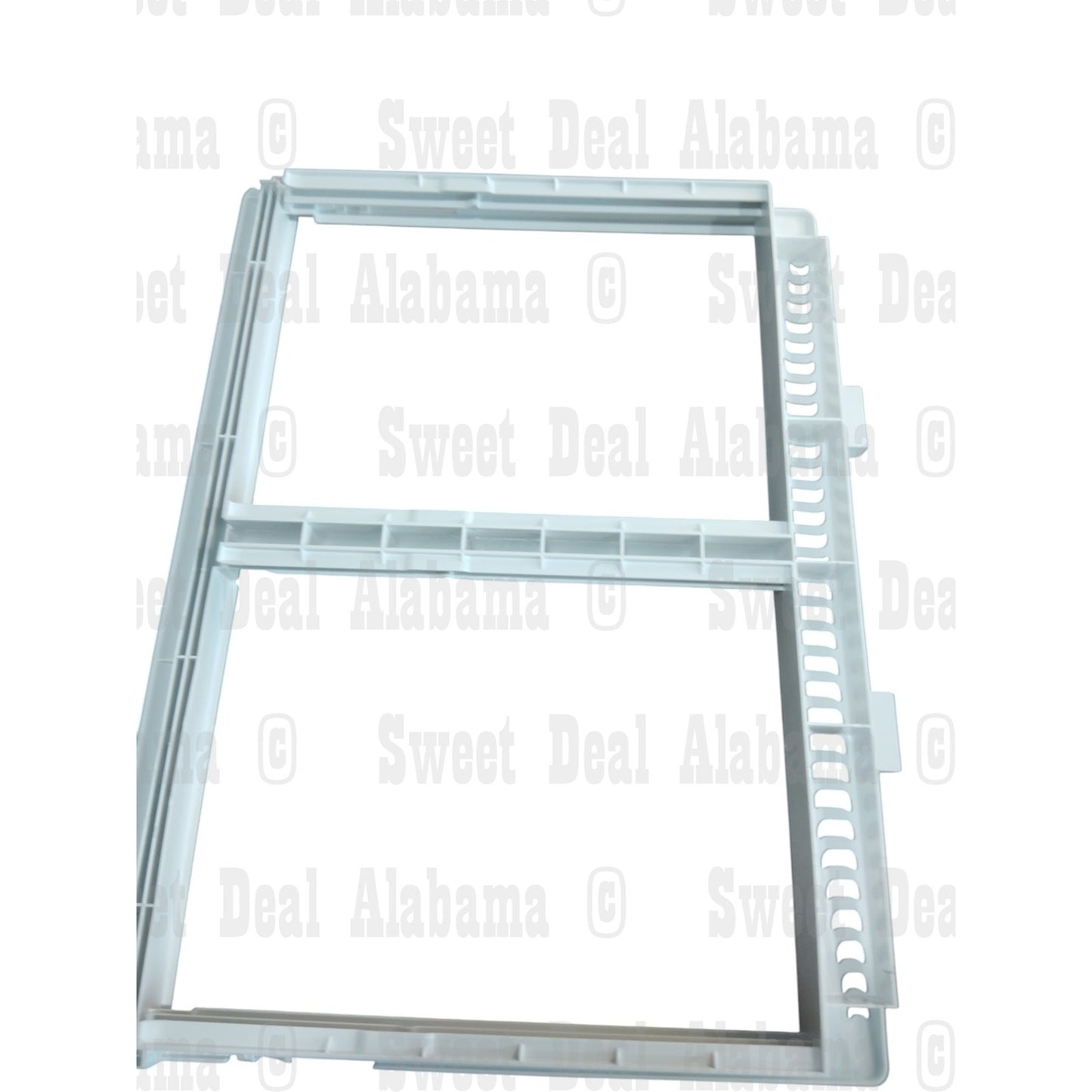 Crisper Pan Cover – Compatible w/ Frigidaire Fridge Drawer, Glass Shelf Frame