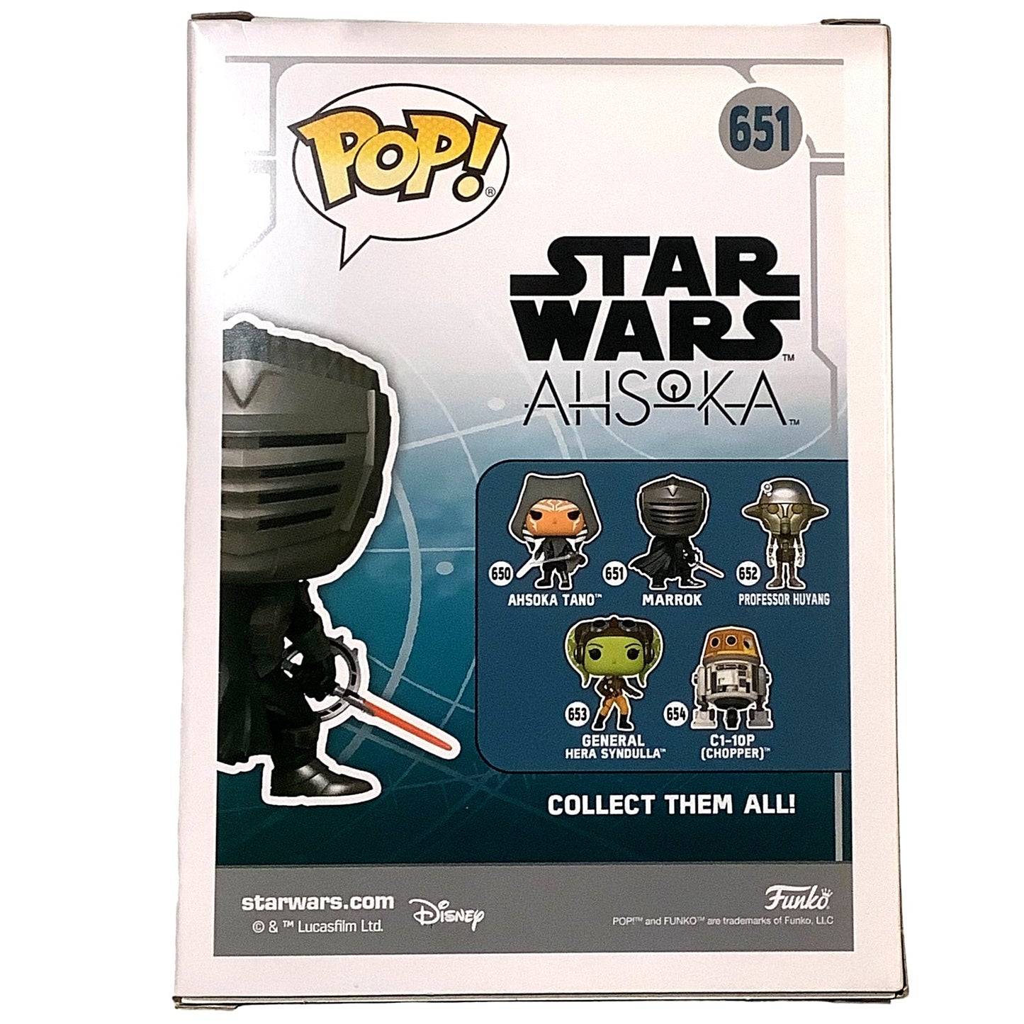 Funko POP! Star Wars- Ahsoka, Marrok 651 FAC-046670-23172 Vinyl Bobblehead