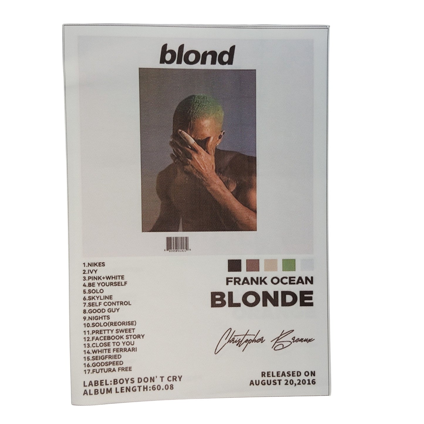 3-PK Frank Ocean Album Canvas Prints – Blonde, Channel Orange, Nostalgia Ultra – 8x12 Wall Art Trio