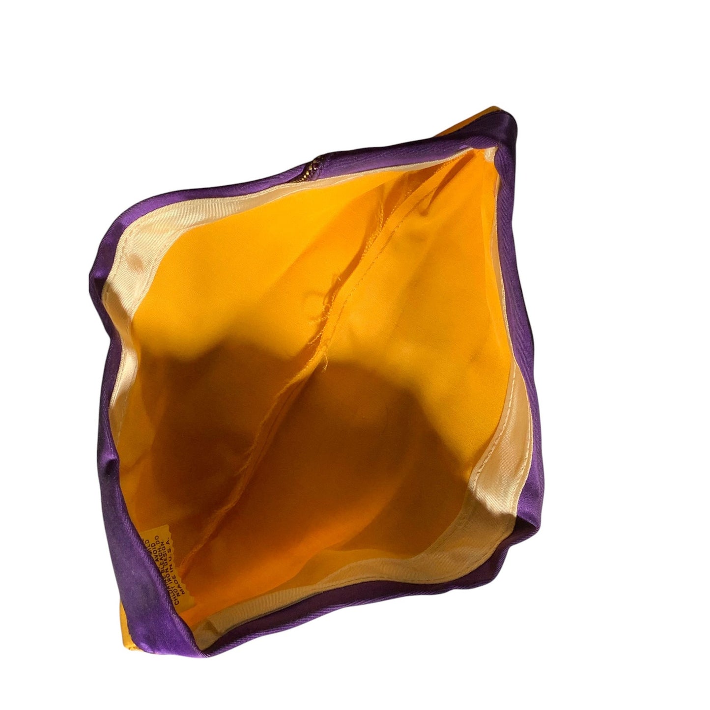 Vintage Lions Club International Envelope Hat Cap Purple & Gold, CANADA, Medium