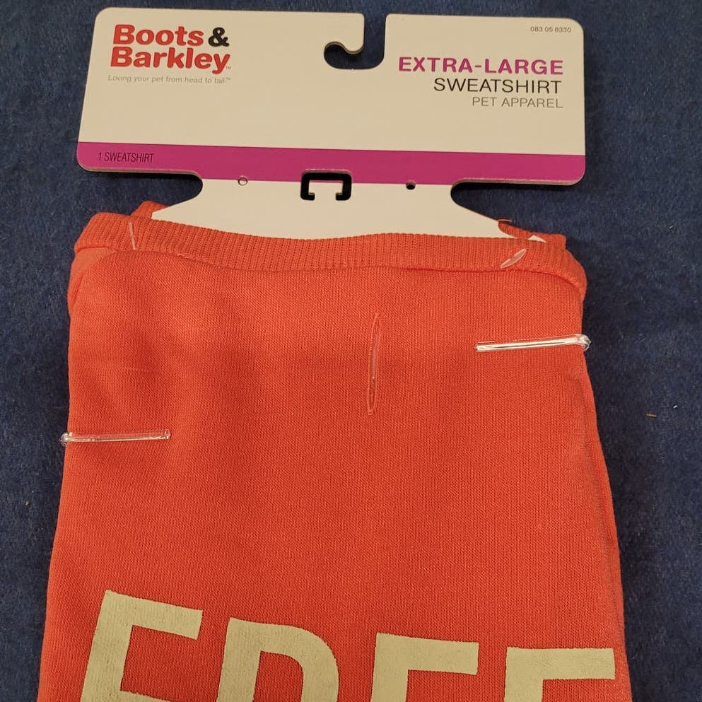 Free Face Licks Lightweight Dog Sweatshirt - XL - Boots & Barkley, 100 Lbs