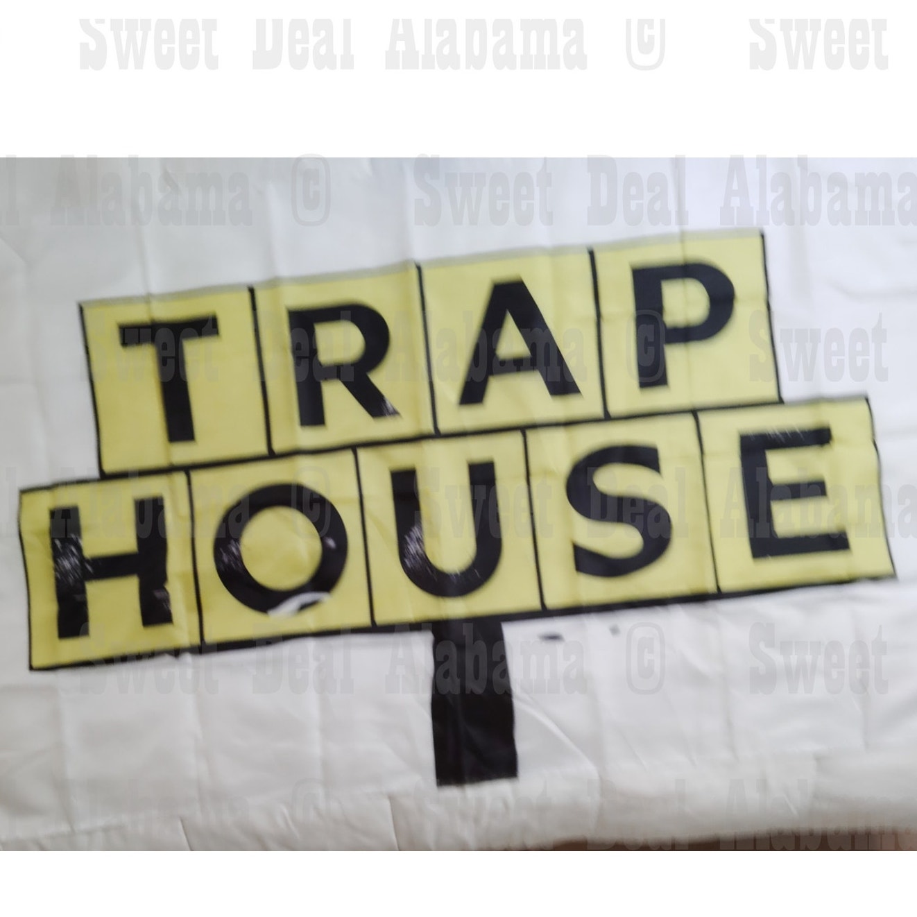 Rap Flag - "Trap House" 59"x35" Tapestry Banner for Man Cave, Dorm, Garage