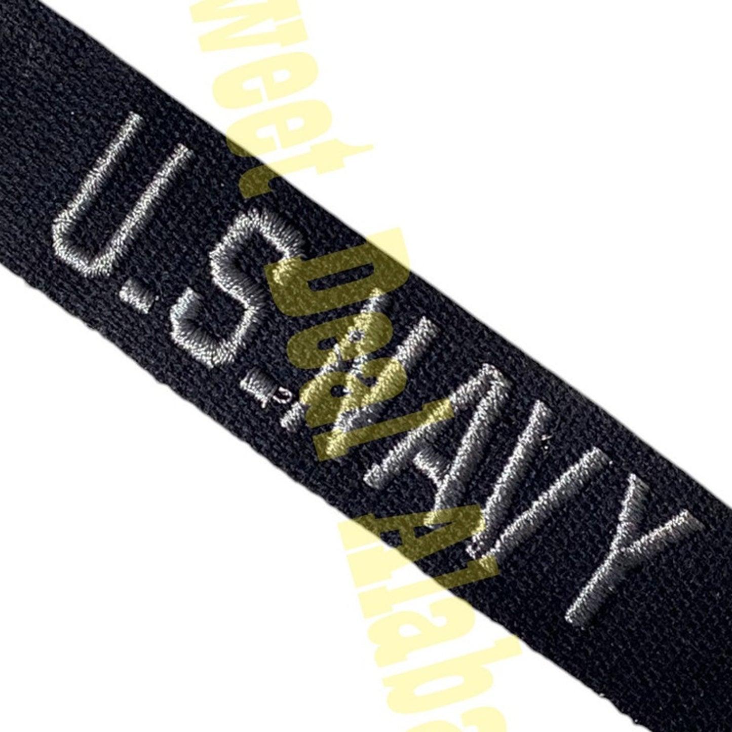 Vintage Silver on Blue 1"H Name Tape - Embroidered "U.S. NAVY" 7-1/2"L, Sew-On
