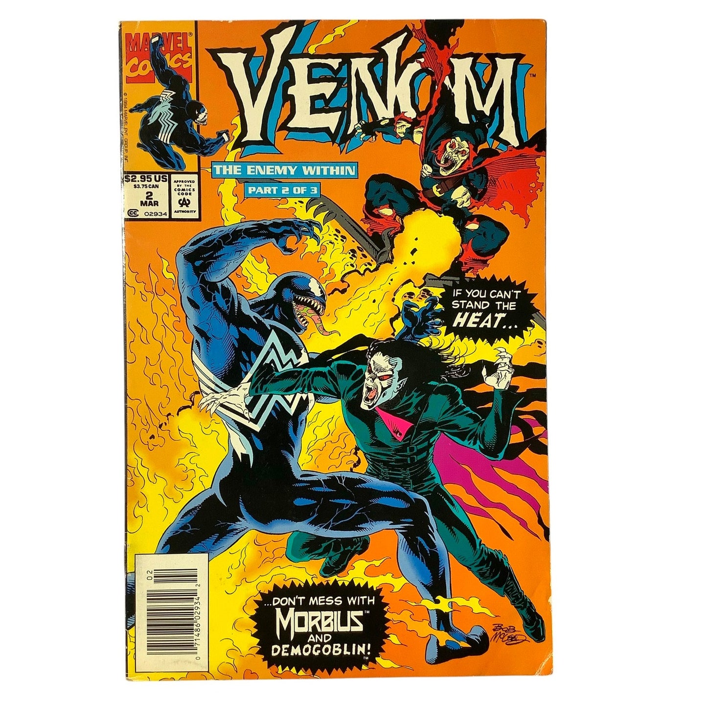 Marvel's Venom: The Enemy Within #2, Part 2 of 3, Mar 1994, VF/NM 9.0