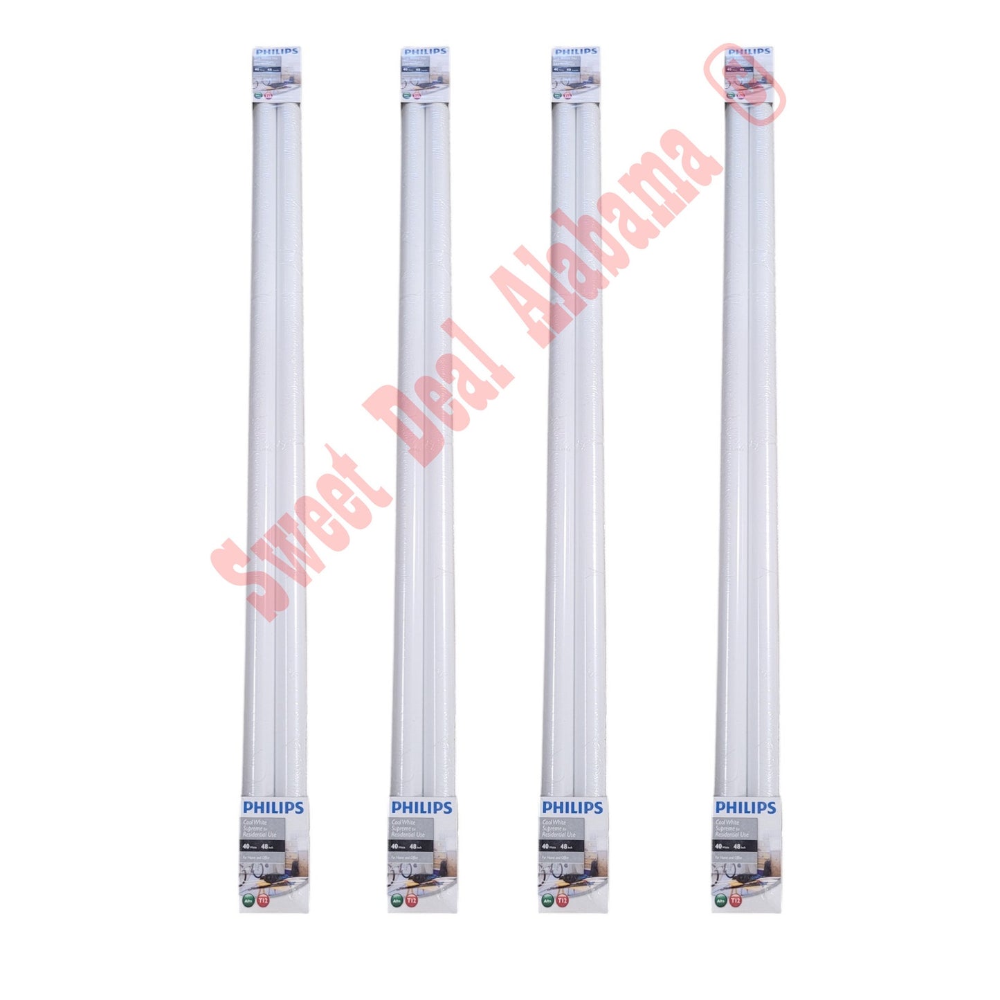 10 CT Philips 40W ALTO T12 Cool White Supreme 4 Ft Tube Light Bulbs - LOCAL P/U ONLY