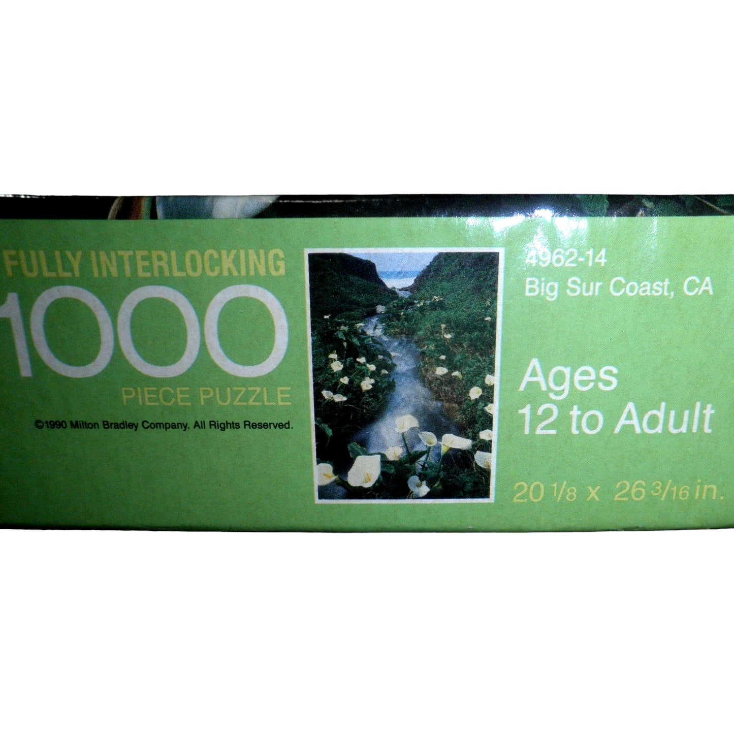 VTG Milton Bradley 1000 PC Puzzle, Big Sur Coast, CA, #4962-14 New in Sealed Box