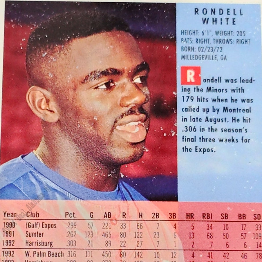 Rondell White, Montreal Expos, #556, 1994 Fleer Baseball Collector's Card