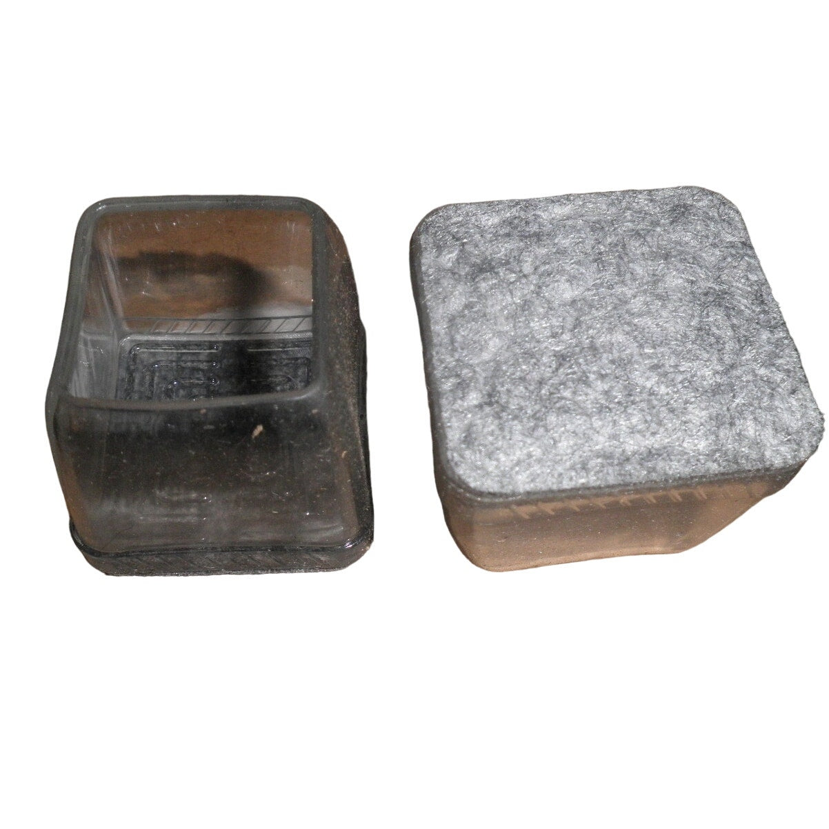24-PK Clear Chair Leg Floor Protectors for Hardwood Floors - Square Pads