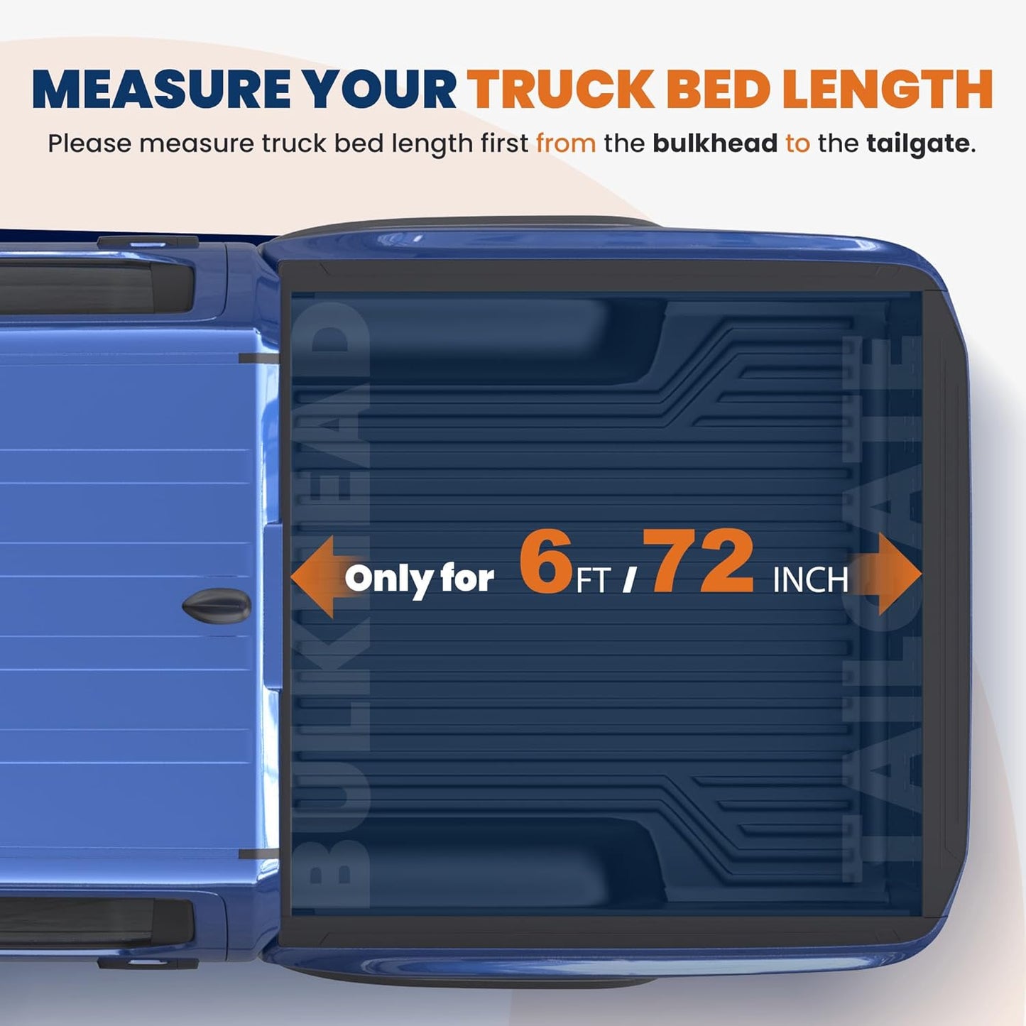 Soft Roll-Up Vinyl Tonneau Cover – Fits 2005–2025 Nissan Frontier, Fleetside 6 FT Bed (72")