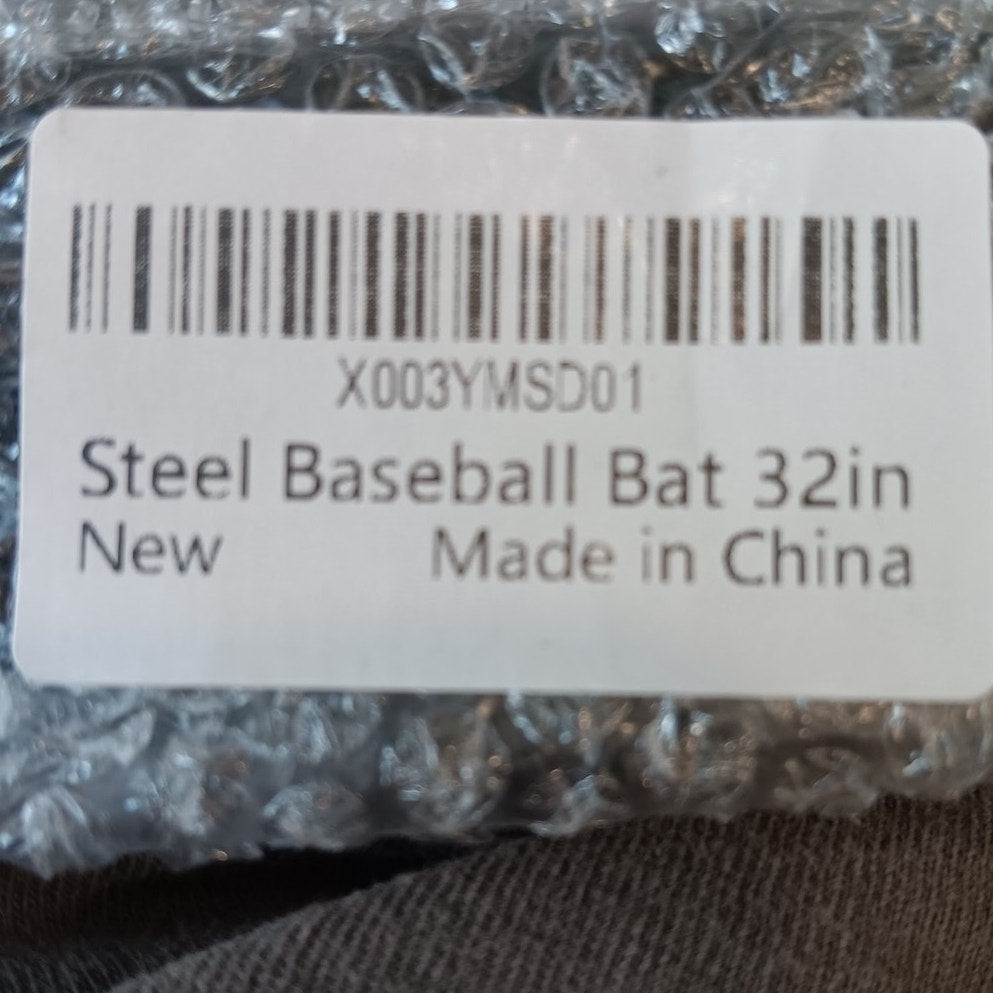 32" Steel Baseball Bat – 2LB Weighted Heavy Duty for Adult & Youth, FOORAINDA